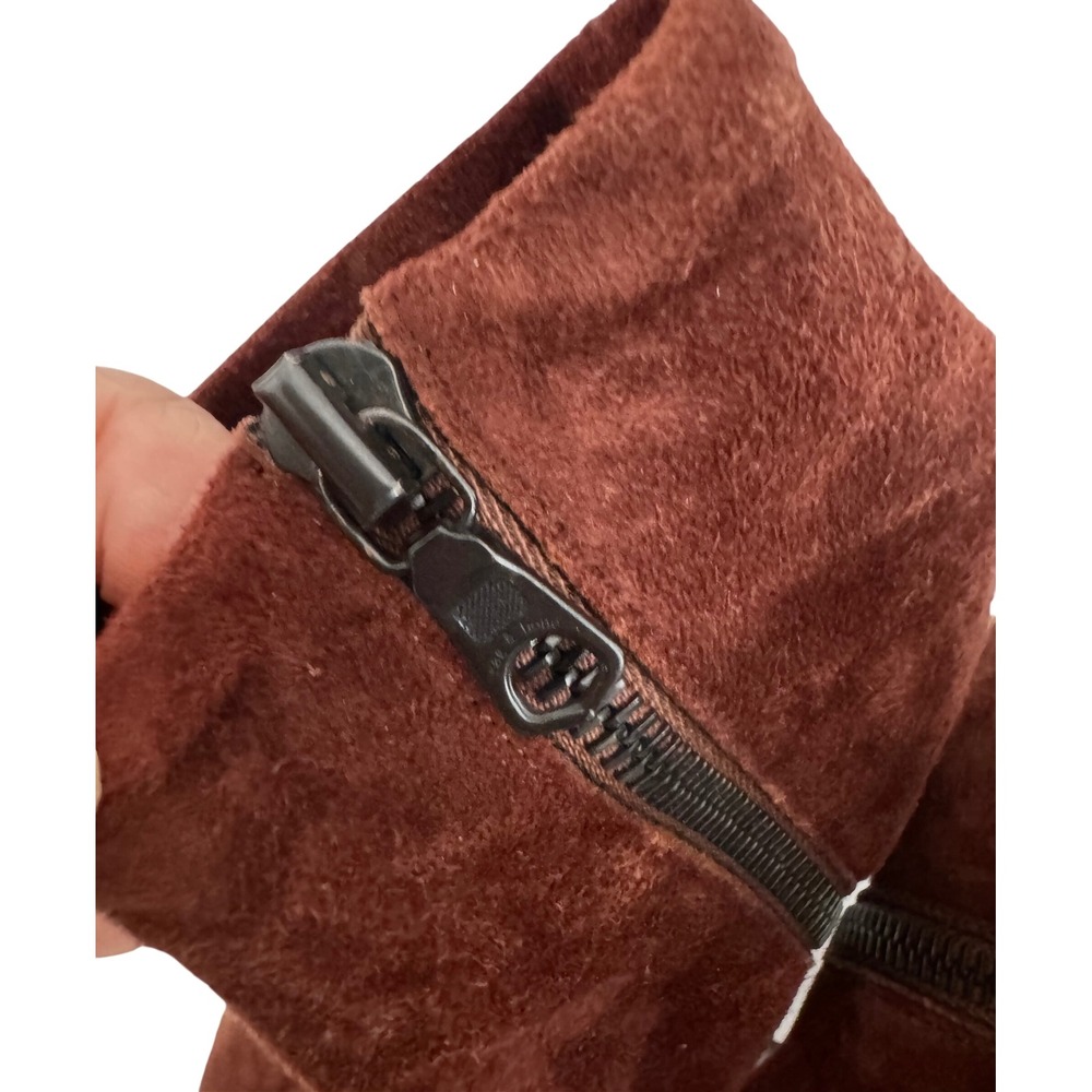 Rag & Bone Beha Chealsea stretchy Boots sz 7 minimalist Stiletto brown suede - Picture 2 of 8